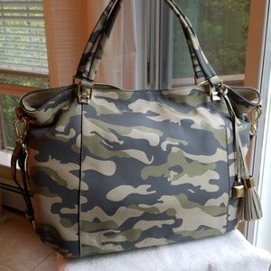 GILI Roma 4 leather tote - Camo Print